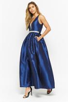 Forever21 Faux Gem-embellished Taffeta Gown