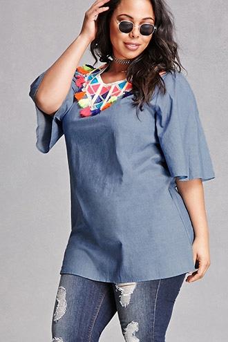 Forever21 Plus Size Velzera Shift Dress
