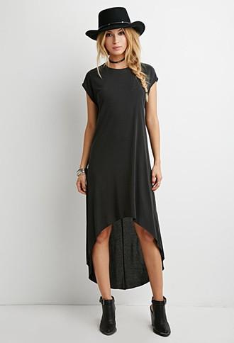 Forever21 Dropped-hem Midi Dress