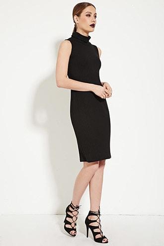 Forever21 Ribbed Turtleneck Shift Dress