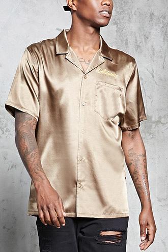 Forever21 Calabasas Satin Shirt