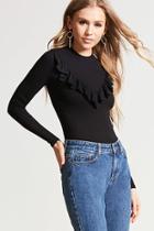 Forever21 Ruffled Sweater-knit  Top