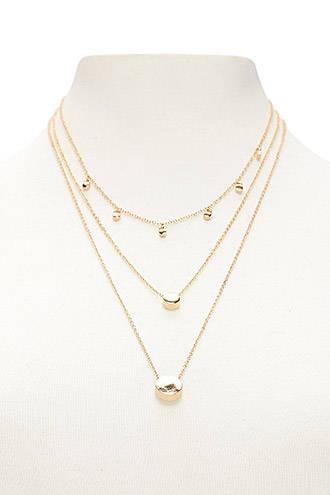 Forever21 Disc Necklace Set