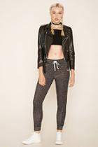 Forever21 Women's  Charcoal Classic Marled Joggers