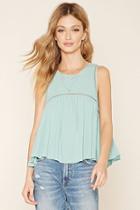 Love21 Women's  Contemporary Ladder-trim Top
