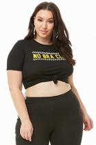 Forever21 Plus Size No Bra Club Cropped Tee