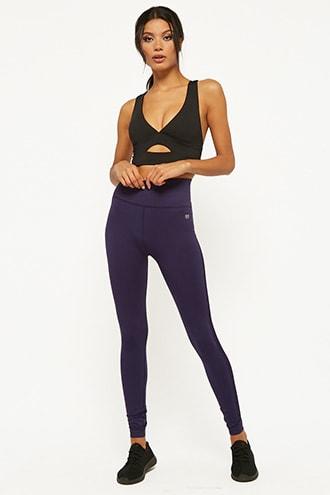 Forever21 Active Textured Mesh Leggings