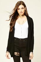 Forever21 Women's  Open-front Pocket Cardigan