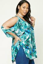 Forever21 Plus Size Foliage Swim Cover Up