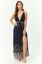 Forever21 Strappy Ditsy Floral Print Maxi Dress