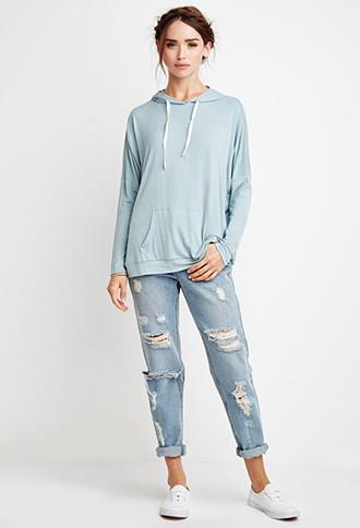 Forever21 Women's  Hooded Pullover