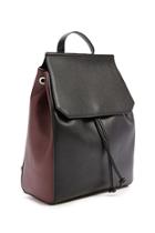 Forever21 Faux Leather Colorblock Backpack