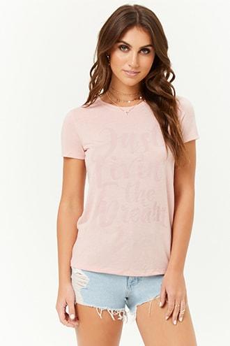 Forever21 Livin The Dream Graphic Tee