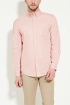 21 Men Men's  Pink Classic Button-collar Shirt