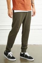 21 Men Men's  Olive & Taupe Highs Lows Graphic Sweatpants