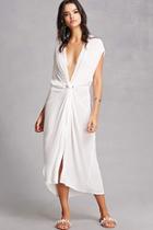 Forever21 Crepe Woven Faux Wrap Dress