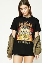 Forever21 Distressed Def Leppard Band Tee