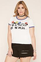 Forever21 Plus Women's  Plus Size Minnie Ringer Tee