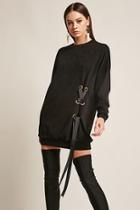 Forever21 Oversized Lace-up Dress