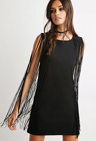 Forever21 Fringed Shift Dress