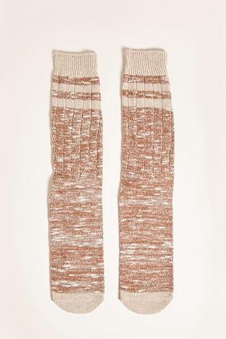 Forever21 Men Richer Poorer Marled Knit Socks