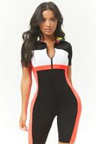 Forever21 Stretch-knit Mock Neck Romper