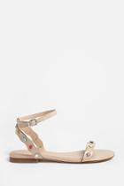 Forever21 Studded Faux Leather Ankle-wrap Sandals