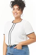Forever21 Plus Size Piped-trim Top