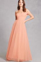 Forever21 Off-the-shoulder Tulle Gown