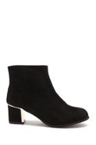 Forever21 Mirrored-heel Ankle Booties