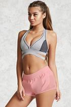 Forever21 Active Sheer Mesh Insert Shorts