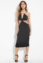 Forever21 Women's  Cutout Sateen Cami Dress