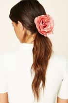Forever21 Coral Rose Hair Clip
