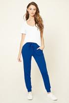 Forever21 Plus Women's  Royal French Terry Knit Sweatpants