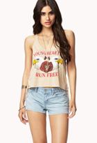 Forever21 Women's  Run Free Braided Denim Shorts