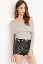 Forever21 Ribbed Off-the-shoulder Top