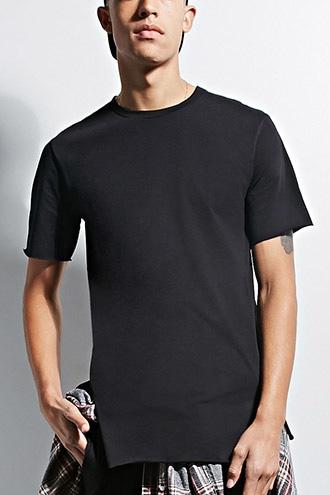 Forever21 Empire Raw-cut Vented Tee