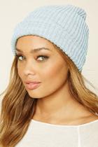 Forever21 Women's  Baby Blue Knit Wool Beanie