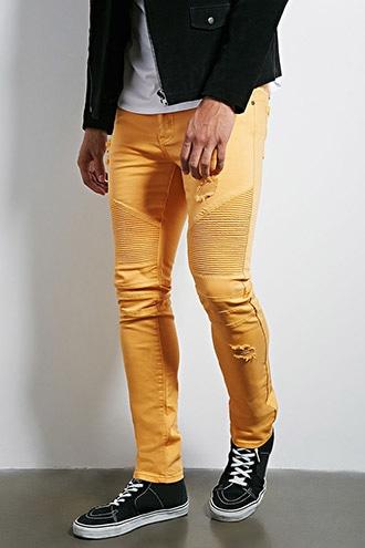 Forever21 Reason Ribbed Skinny Jeans