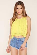 Forever21 Women's  Tiered Ruffle Top