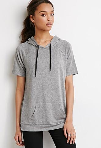 Forever21 Zippered Raglan Hoodie