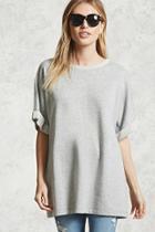 Forever21 Boxy Cuff-sleeve Tee