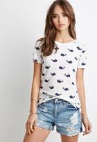Forever21 Whale Print Tee