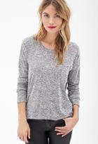 Forever21 Contemporary Crochet-trimmed Top