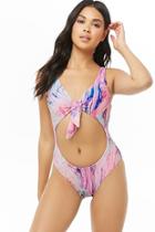 Forever21 Tie-dye One-piece Swimsuit
