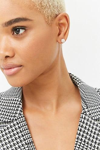 Forever21 Cluster Faux Pearl Stud Earrings