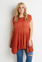 Forever21 Plus Contrast-stitched Trapeze Tunic