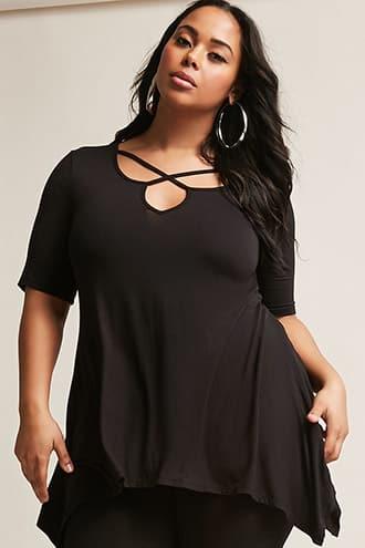 Forever21 Plus Size Strappy Knit Tunic