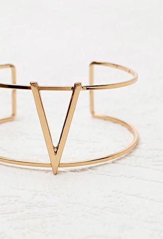 Forever21 Angular Cutout Cuff (gold)