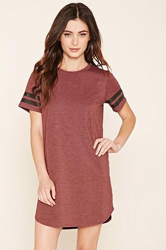 Forever21 Women's  Heather Knit Tee Dress